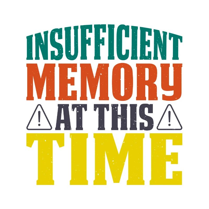 Insufficient Memory At This Time 9