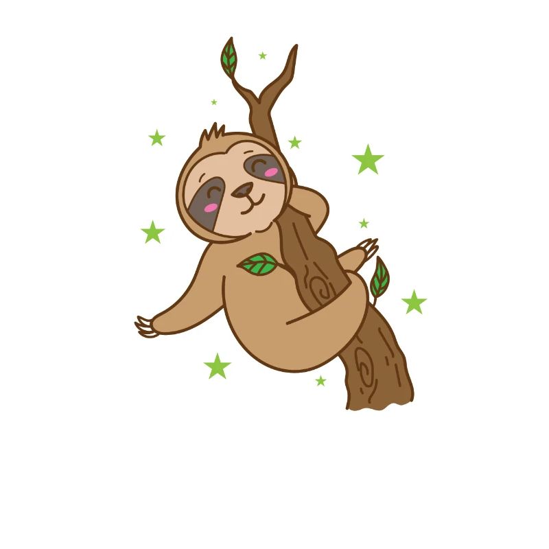 Sloth on the tree Nature lazy chilling