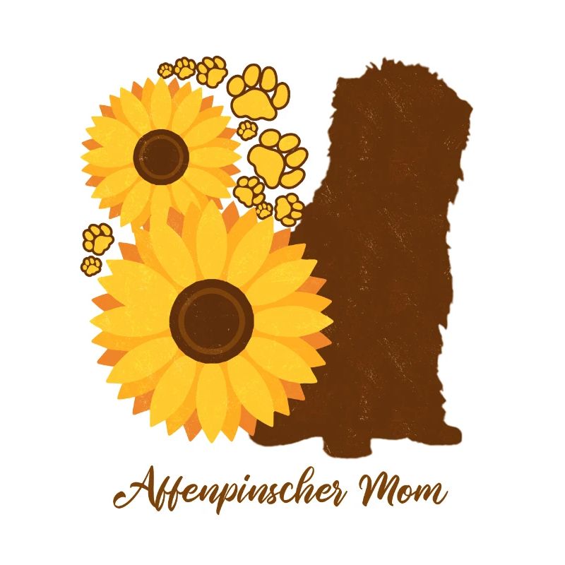 Sonnenblumenmutter - Affenpinscher