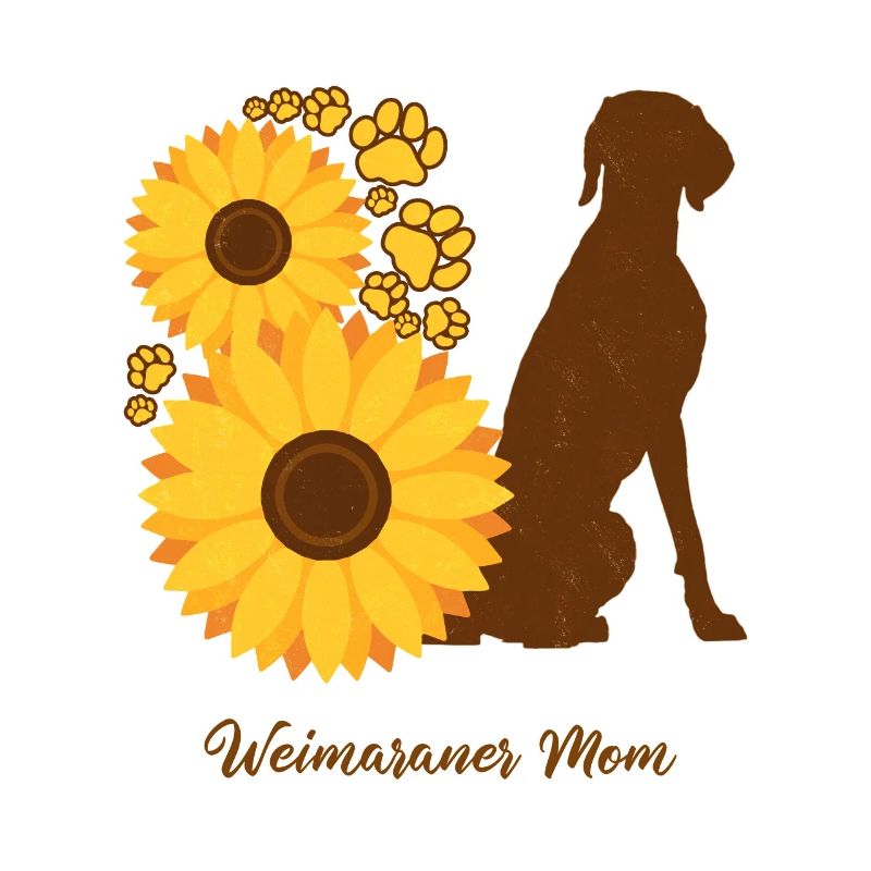 Sonnenblumenmutter - Weimaraner