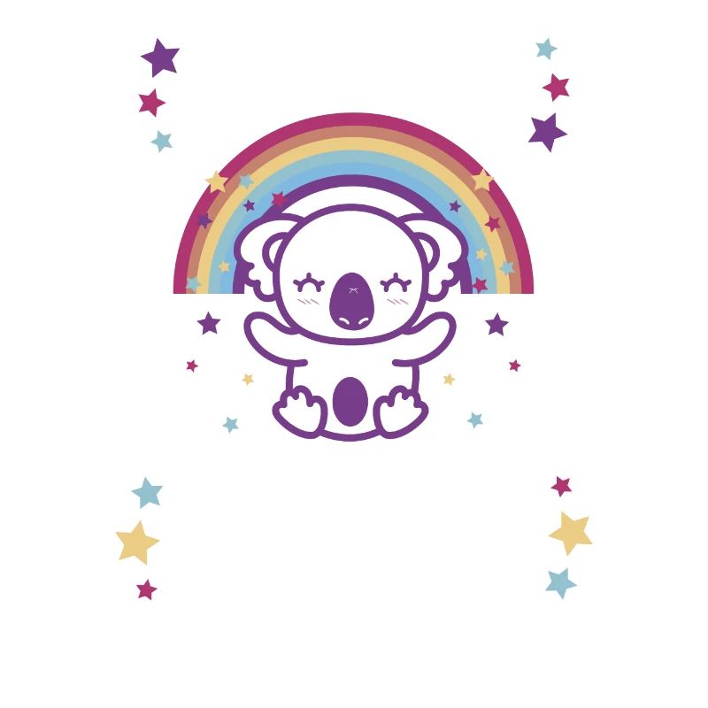 Baby Geschenkidee mit Regenbogen und Koala