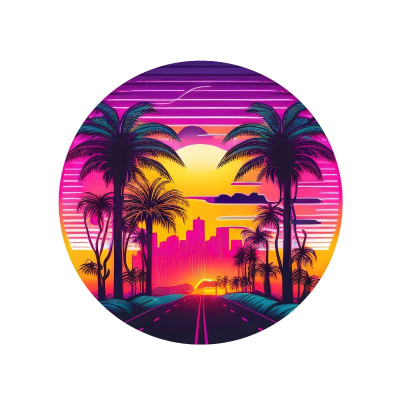 Retrowave Synthwave 80s Design
