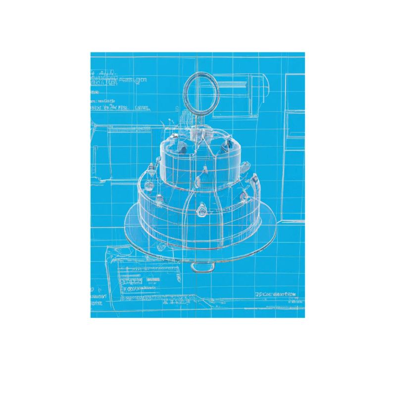 Cake Blueprint Pastry Chef Cake Baking