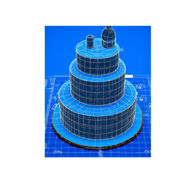 Cake Blueprint Pastry Chef Cake Baking