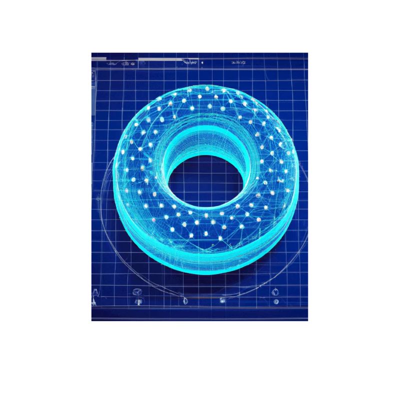 Donut Blueprint Pastry Chef Cake Baking