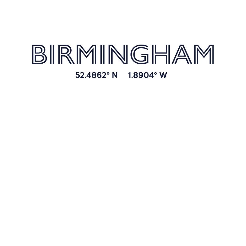 England City Coordinates - Birmingham
