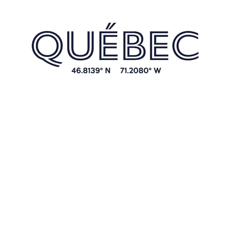 Coordonnées de la ville du Canada - Québec