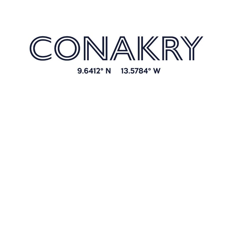 Guinea City coordinates - Conakry
