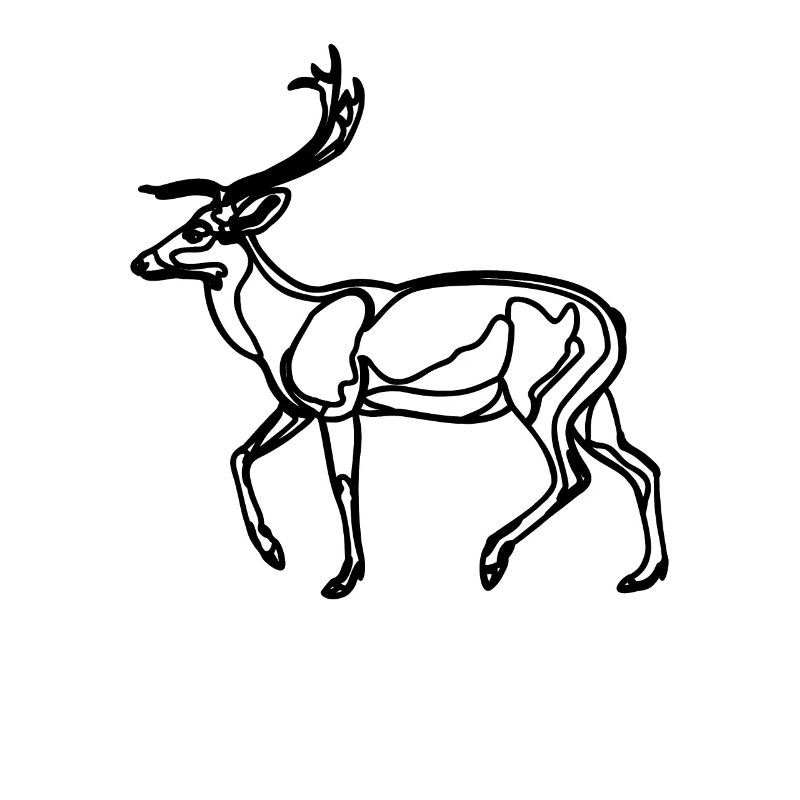 Dessin du cerf