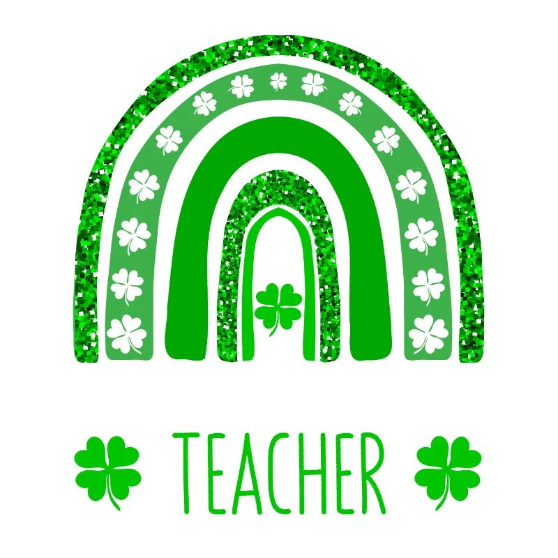 Une joyeuse enseignante préscolaire Saint-Patrick