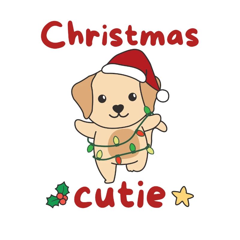 Chien de Noël Labrador Mignon de Noël