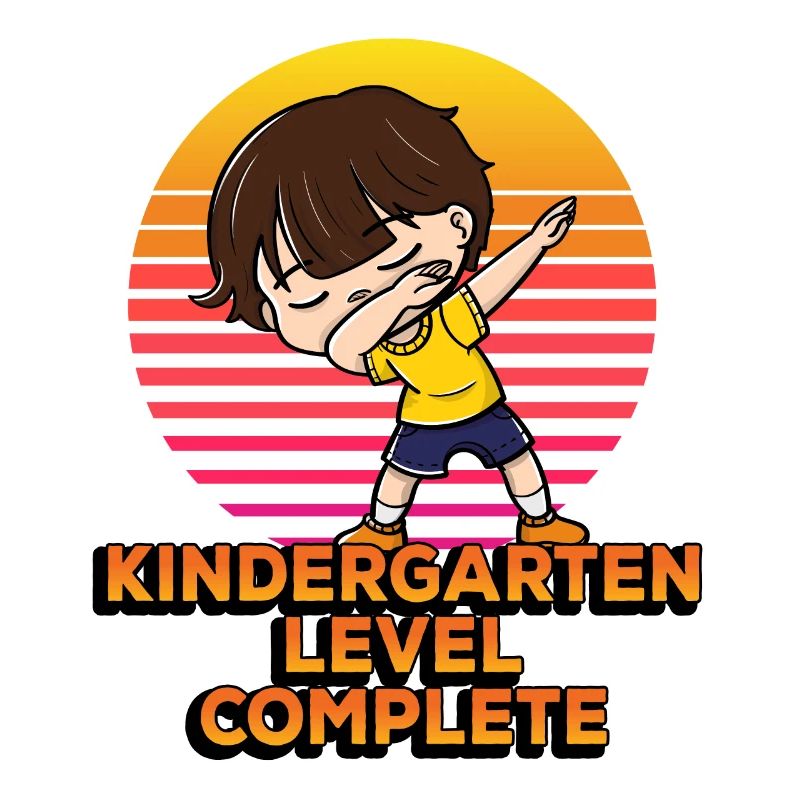 Kindergarten Level Complete Funny Dabbing Student