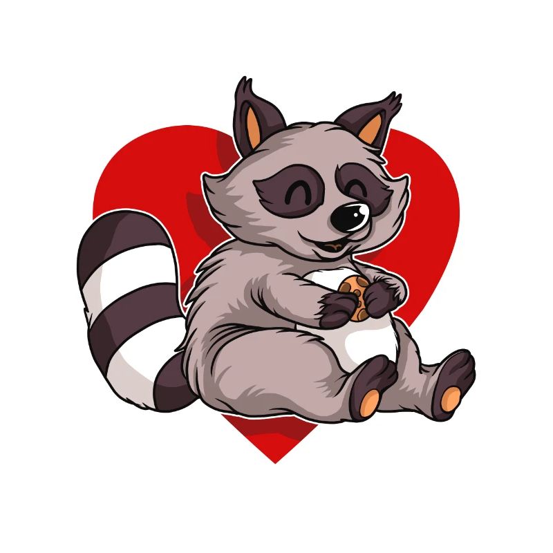 FURRY WASCHBÄR mit Herz