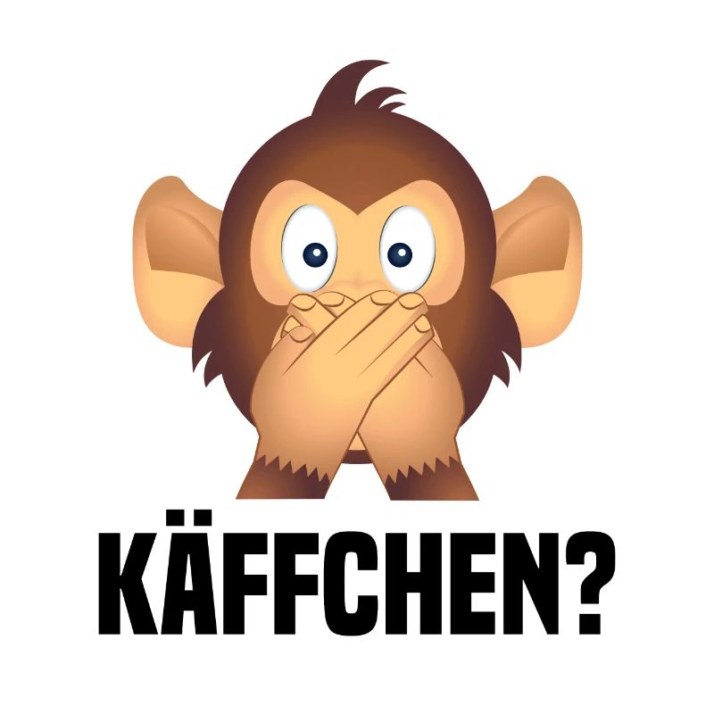 Käffchen? Lustiger Affe