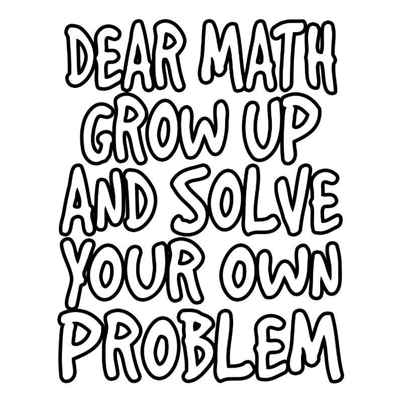 Funny Math Joke Pun - Professeur de mathématiques