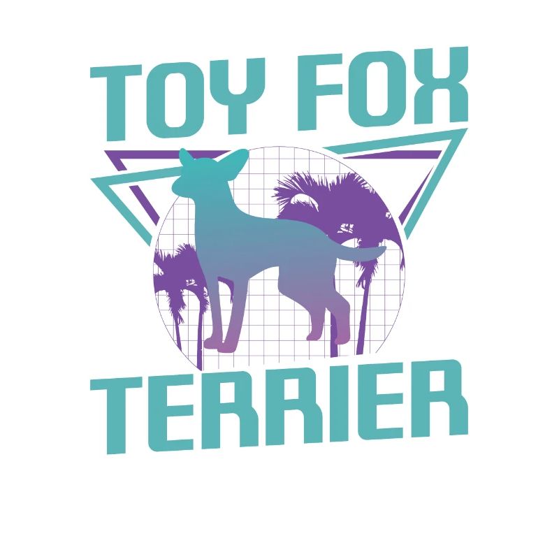 Amant de chien Fox Terrier jouet rétro
