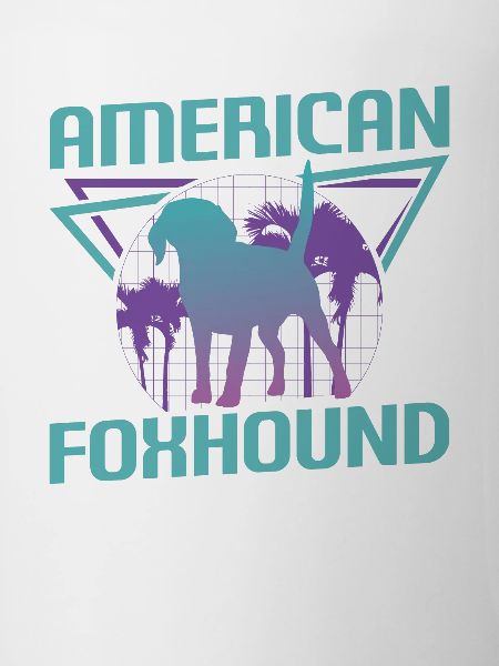Retro American Foxhound Dog Lover
