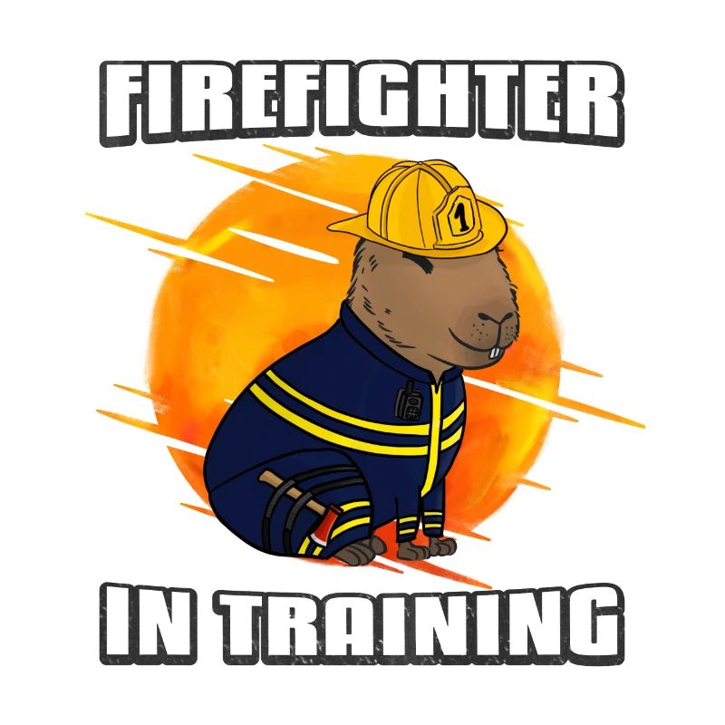 Firefighter in training