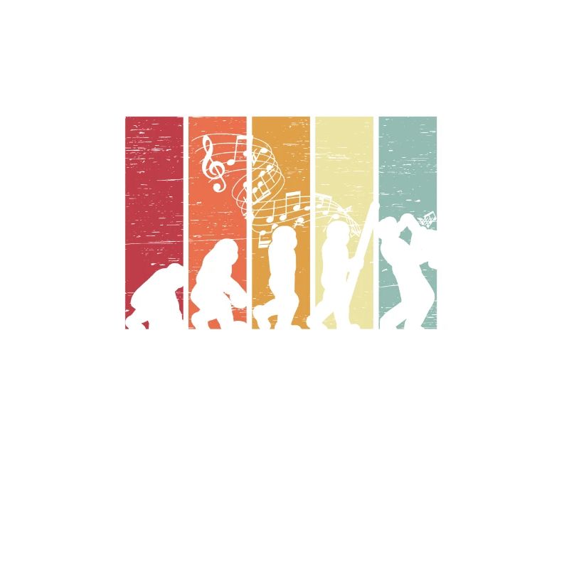 Human Evolution Saxophone Musicien de Jazz