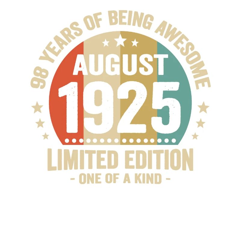 August 1925 98 Jahre Jubiläumsgeschenk