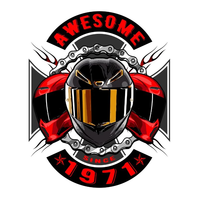 Awesome since 1971, Biker Geburtstag