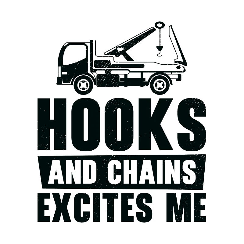 Tow Truck Driver Breakdown Lorry Hooks Chains