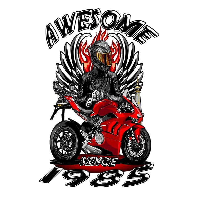 Awesome since 1985, Biker Geburtstag