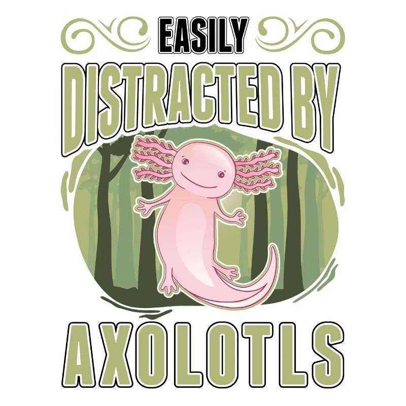 Facilement distrait par l’amphibien à queue d’Axolotl