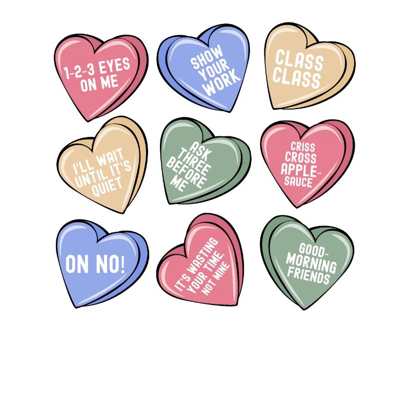 Drôle de professeur Conversation de la Saint-Valentin Cœur