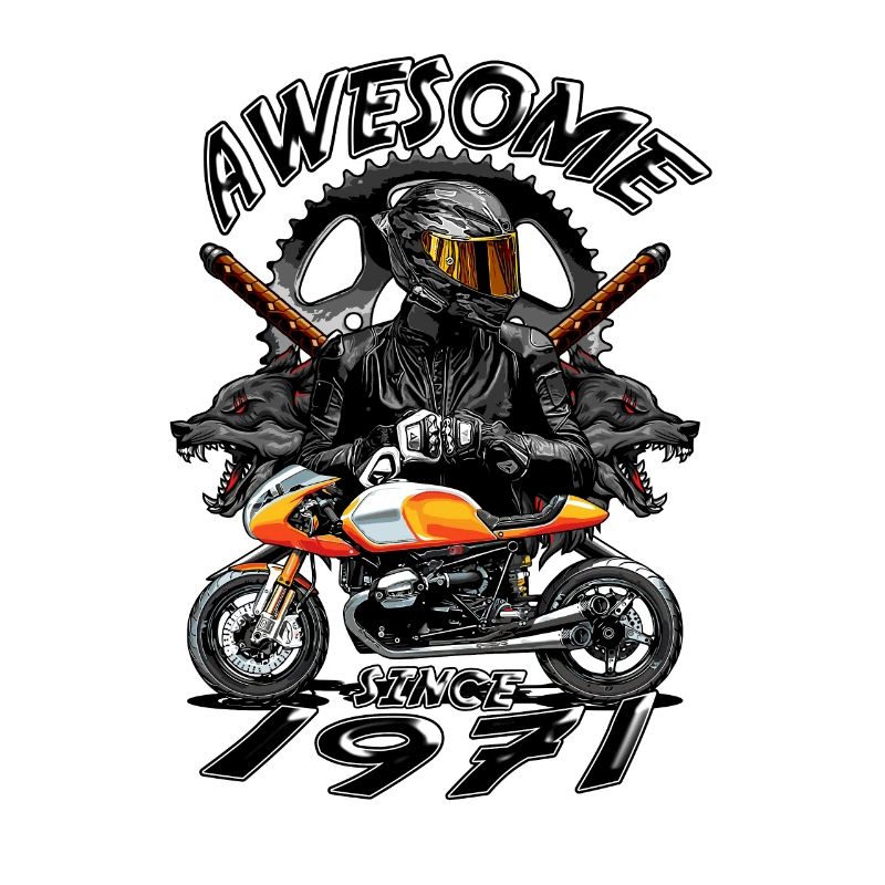 Awesome since 1971, Biker Geburtstag