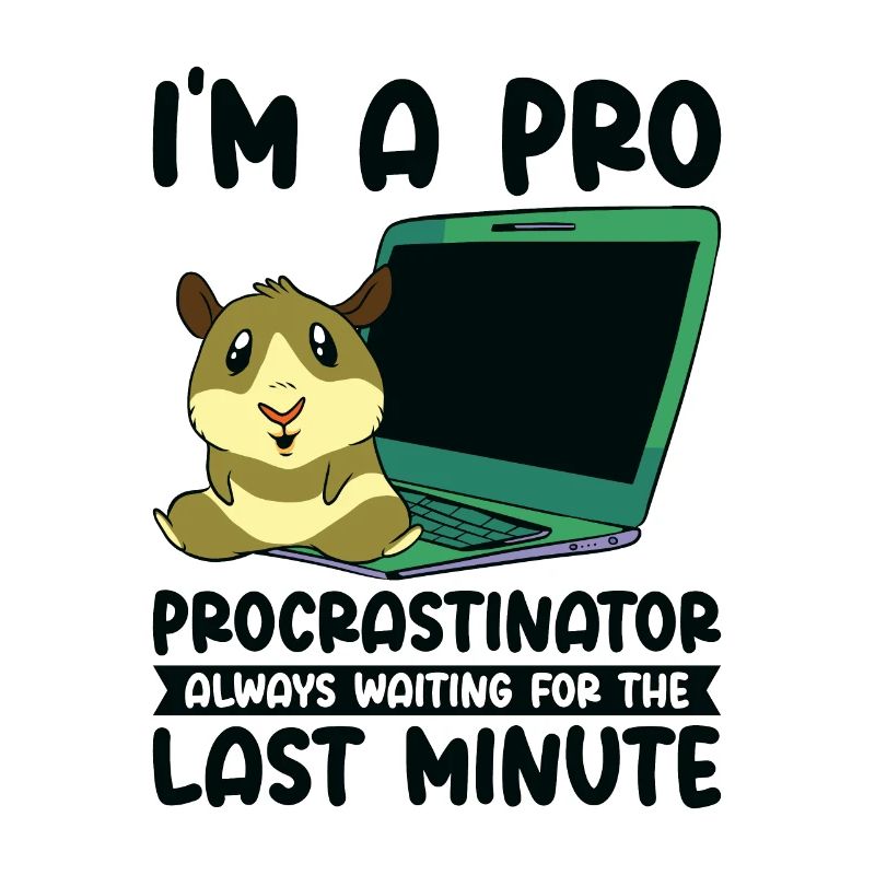 Procrastinating Hamster Procrastinator Time Pet