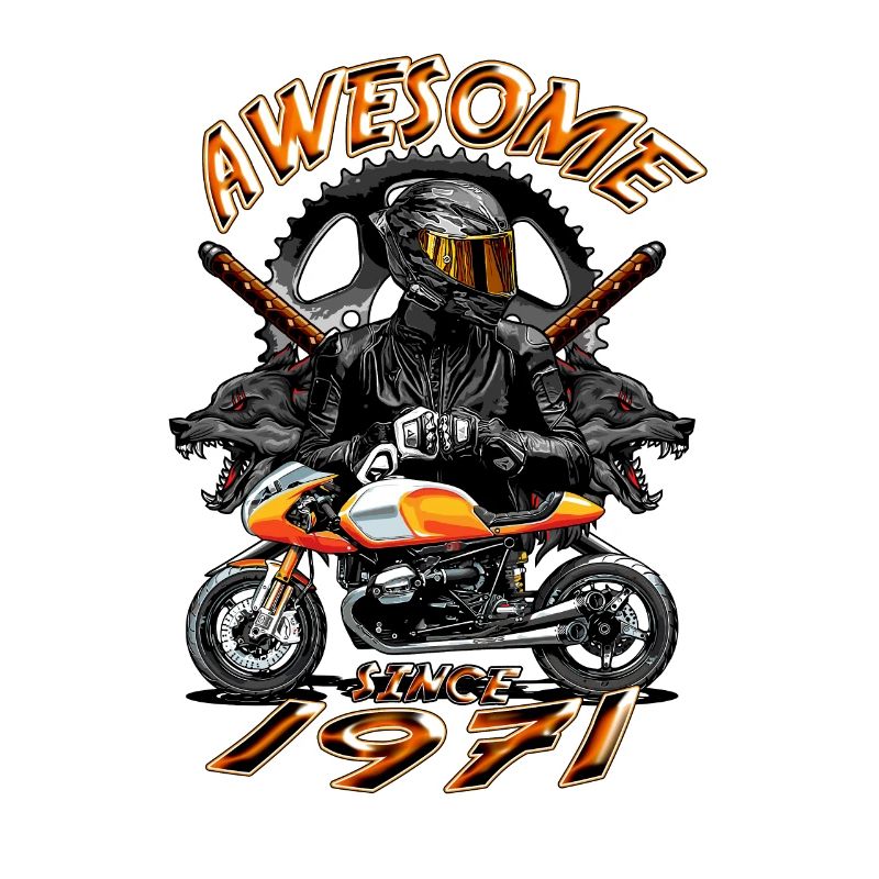 Awesome since 1971, Biker Geburtstag