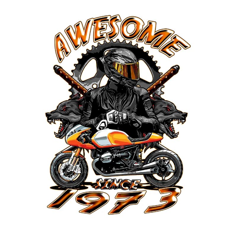 Awesome since 1973, Biker Geburtstag
