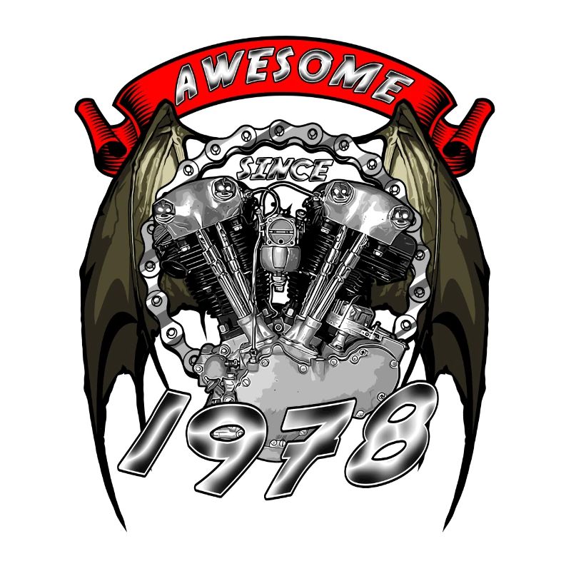 Awesome since 1978, Biker Geburtstag