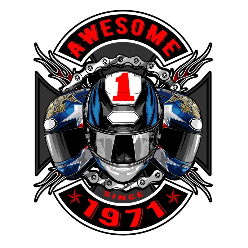 Awesome since 1971, Biker Geburtstag