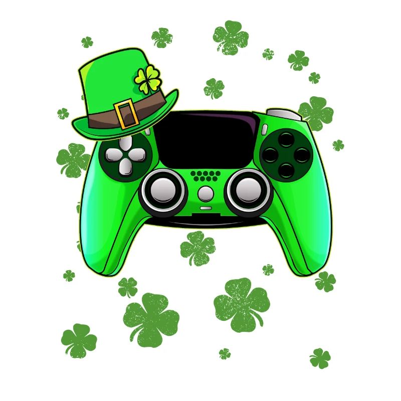 Game Console St Patricks Day Gamer