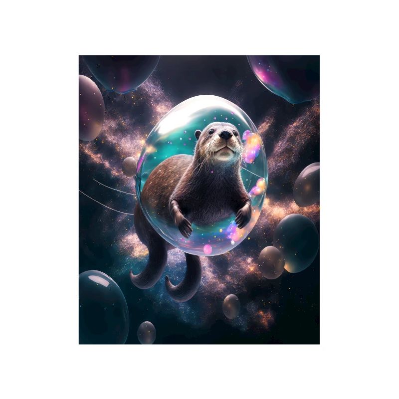 Funny Space Otters Space Otter With Planet