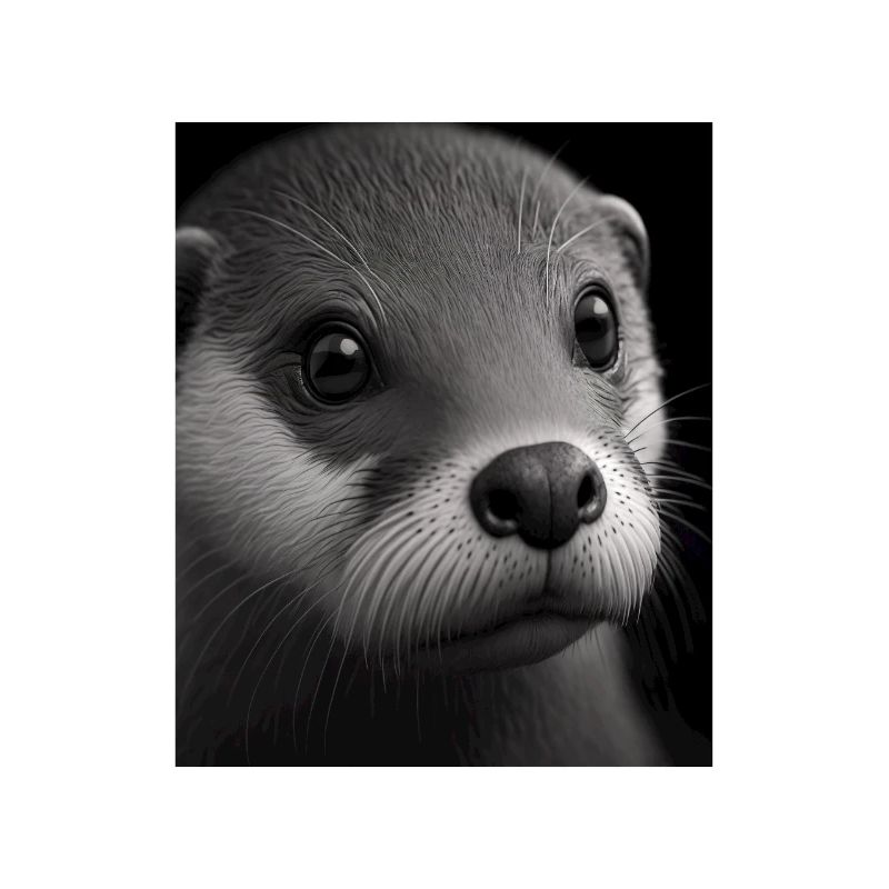 Conception de loutre à la mode Loutre de mer cool avec bleu