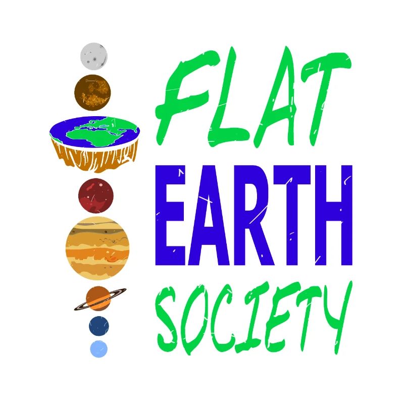 FLAT EARTH Society Retro Flat Earther Designs