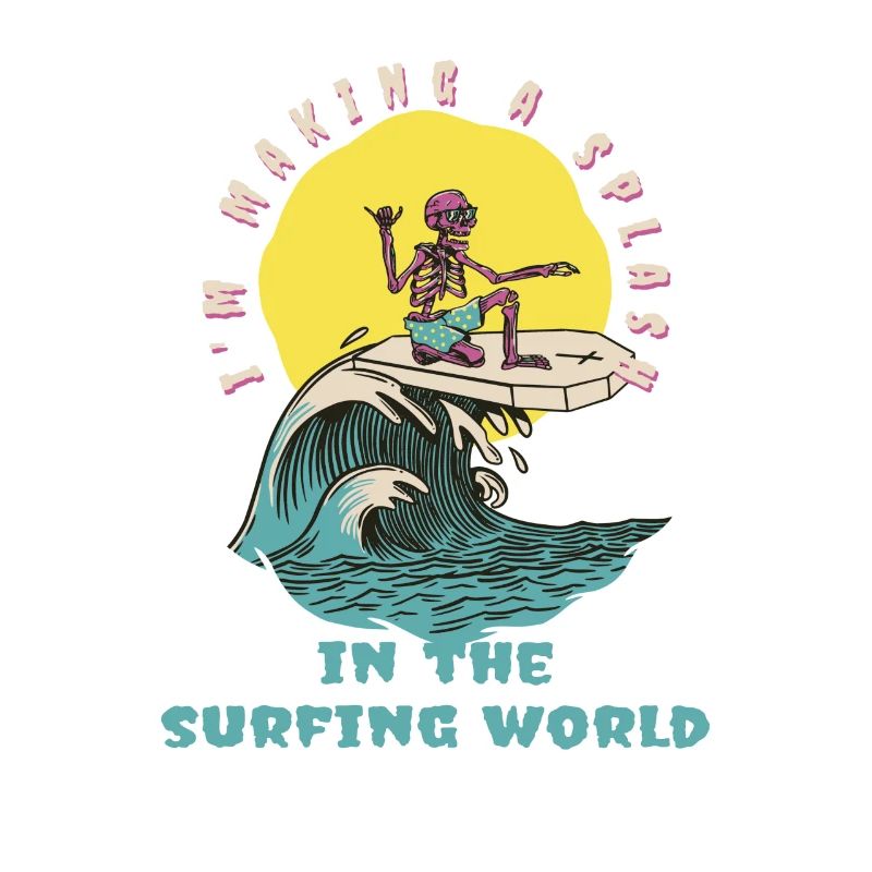 Je fais sensation dans le monde du surf Surfer