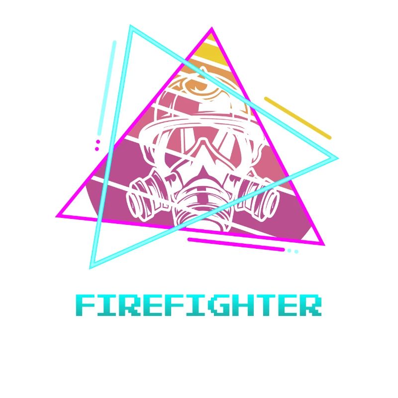Retro Firefighter Firefighting