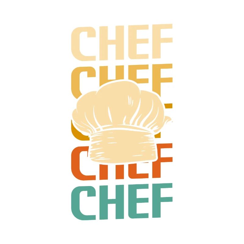 Retro Vintage Classic Chef Koch Kochen