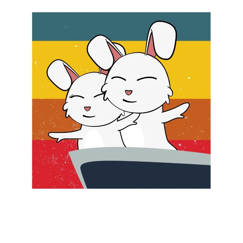 mignon lapin dans la pose du Titanic