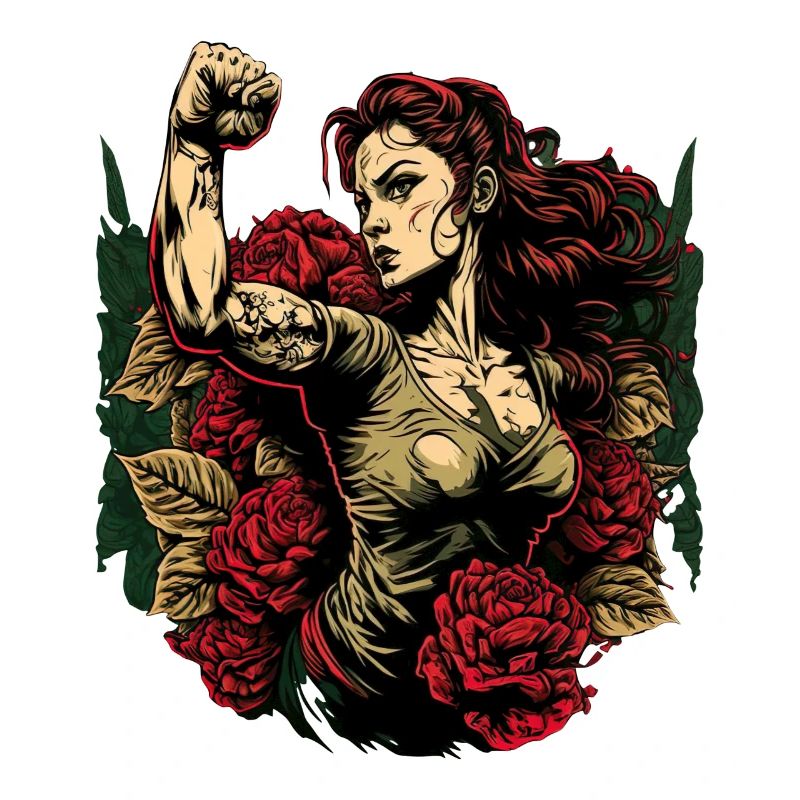 Starke Frau Mutter Rosen Muttertagsgeschenk
