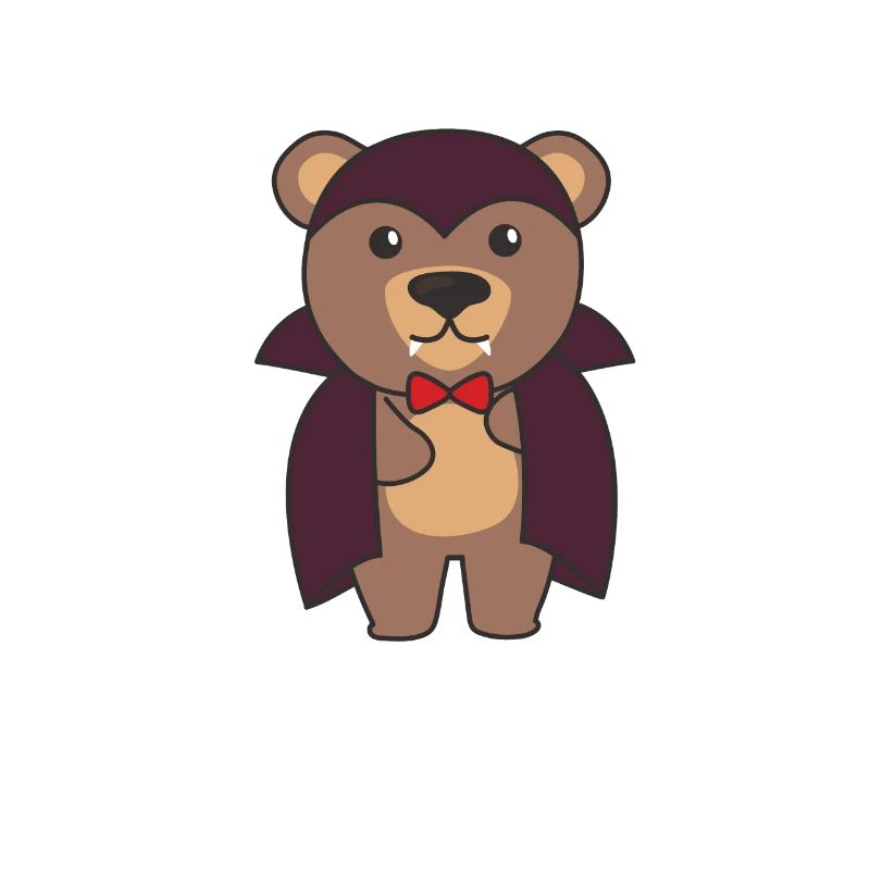Bear Halloween Cute Devil Kids Vampire Costume