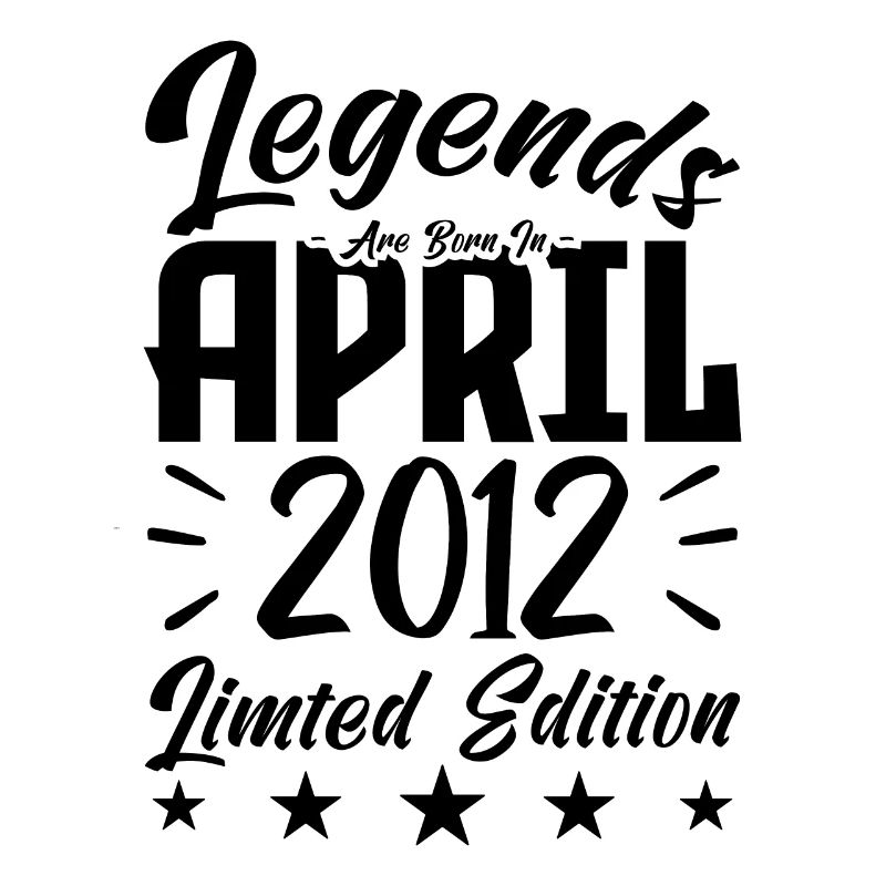 Born April 2012 Birthday Gift 2012