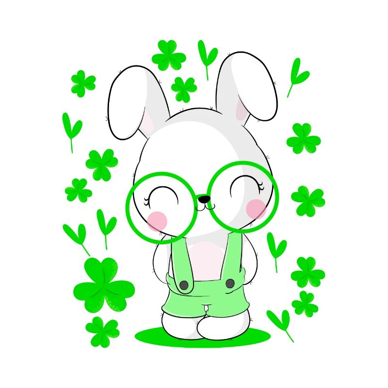 Drôle de lapin Saint-Patrick Cadeau de la Saint-Paddy