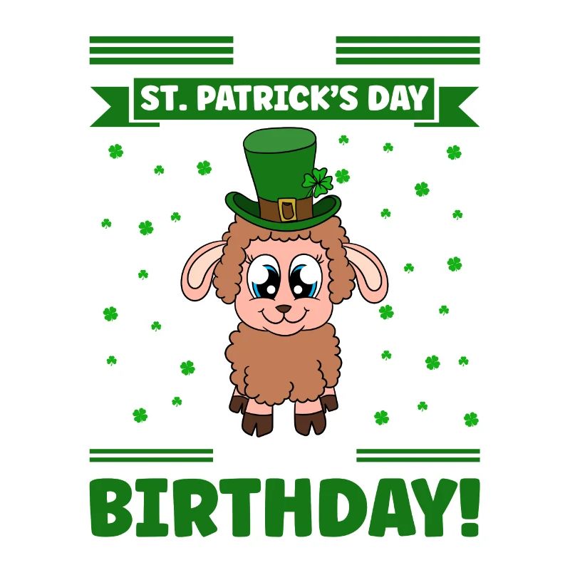 Moutons Trèfles Fête de la Saint-Patrick