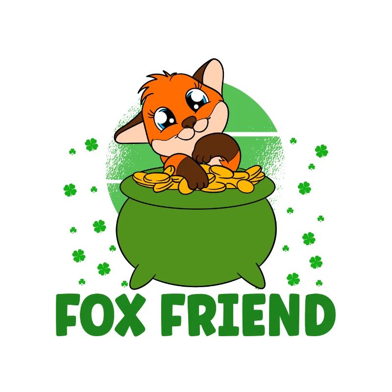 Cute Fox Clover St. Patrick's Day