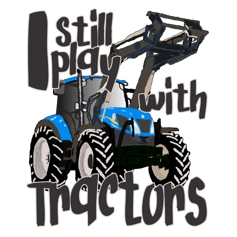 I'm still playing with cool blue tractors